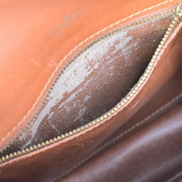 Auth LOUIS VUITTON Saint Cloud MM Shoulder Bag Monogram Leather Brown - Picture 5 of 16